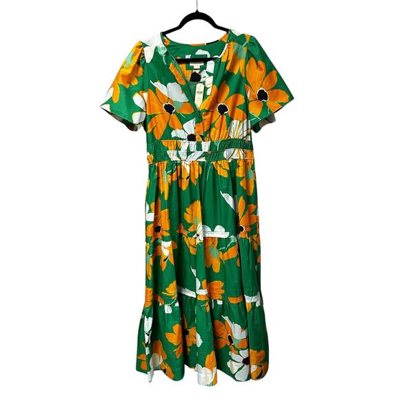 Maeve Dresses & Skirts - NWT Maeve Anthro Kelly Green Floral Print Somerset Maxi Dress Womens XL Petite